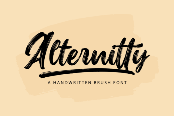 Alternitty Brush: A Handwritten Font for Crafters