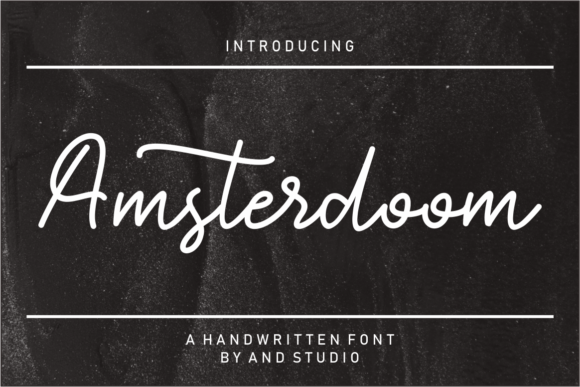Amsterdoom: A Handwritten Font for Makers