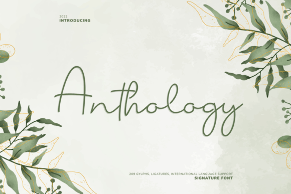 Anthology: A Handwritten Font for Polished Branding