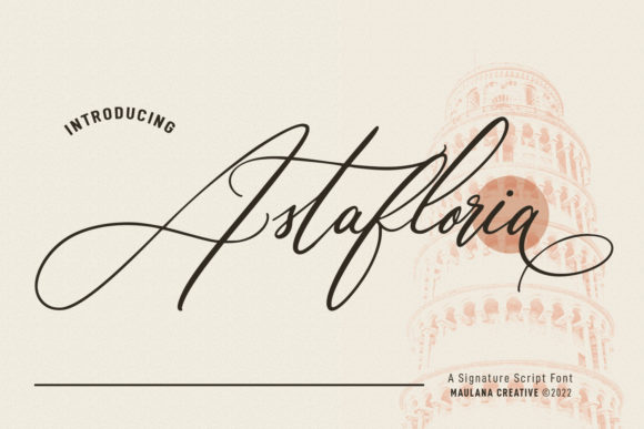Astafloria: A Graceful Script Font for Editorial Design