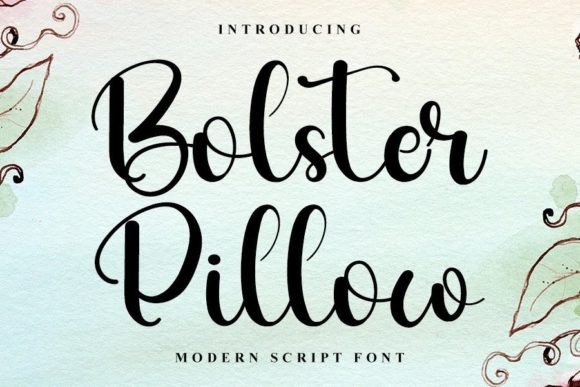Bolster Pillow Font for Web Design