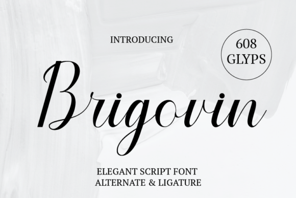 Brigovin: A Handwritten Font for Modern Branding