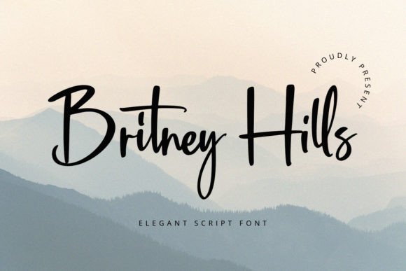 Britney Hills: A Script Font for Makers