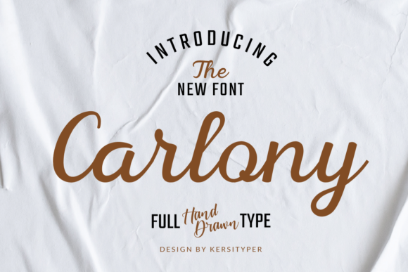 Carlony: A Handwritten Font for Editorial Design