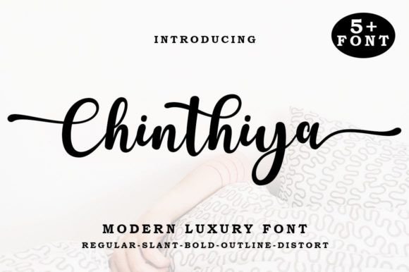 Chinthiya Font: Elegant Script for Makers