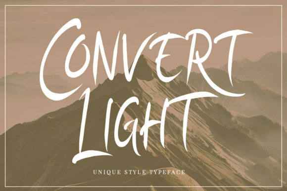 Convert Light: An Elegant Script Font for Web Design