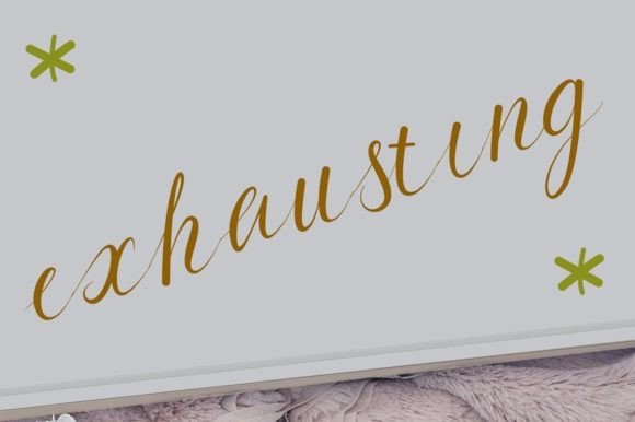 Exhausting: A Handwritten Font for Polished Branding