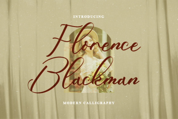 Florence Blackman: A Delicate Script Typeface for Elegant Branding