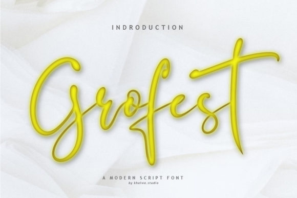 Grofest: A Handwritten Font for Modern Web Design