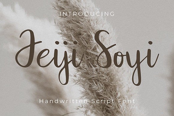 Jeiji Soyi: A Handwritten Typeface for Editorial Grace