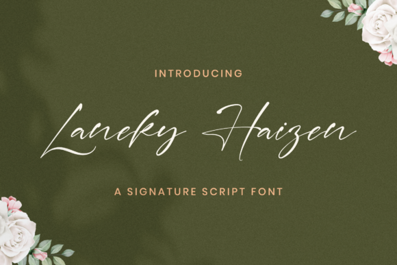 Laneky Haizen: A Refined Script Font for Editorial Design