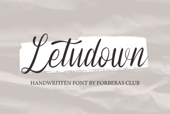 Letudown Font: Elevate Your Brand Identity