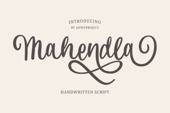 Mahendla: A Handwritten Font for Your Brand
