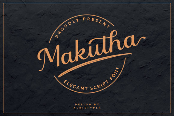 Makutha: The Script Font for Scroll-Stopping Headlines