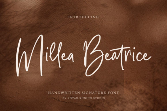 Millea Beatrice: A Signature Font for Digital Elegance