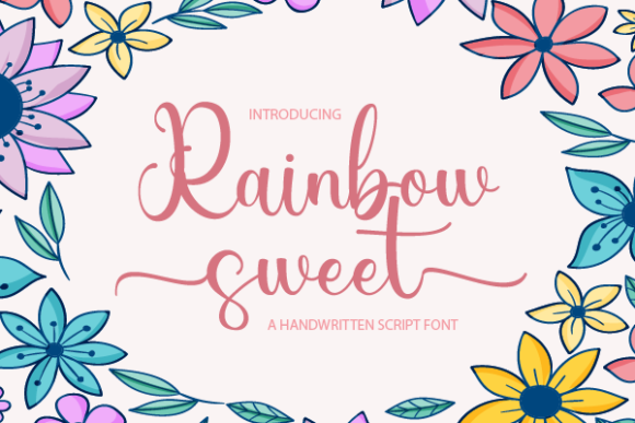 Rainbow Sweet: A Timeless Script Font for Editorial Design