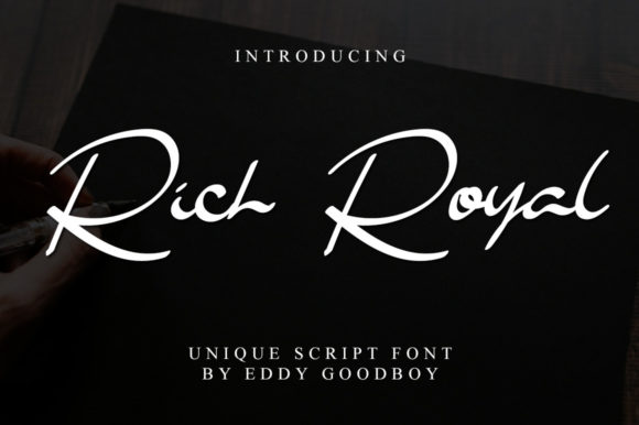 Rich Royal: A Script Font for Polished Branding