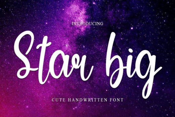 Star Big: A Handwritten Font for Makers