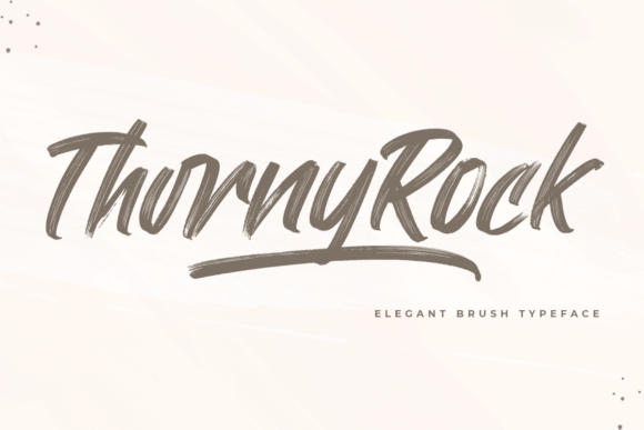 Thorny Rock: A Script Typeface for Modern Editorial Design